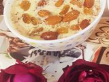 Gajar ki kheer with custard