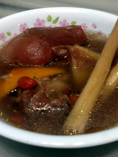 A picture of Korean Pear And Lemongrass In Pork Soup.