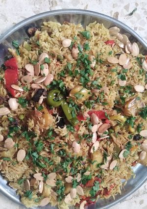 صورة لوصفة مقلوبة بالخضار رووعه 😋😋😋😋😋😋😋