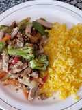 Tiras de carne de puerco estilo oriental