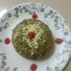 A picture of Palak Rice.