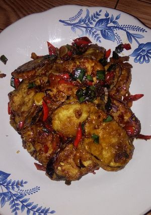 Foto resep Terong raos ala pandan wangi