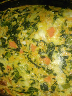 Una foto de Tortilla de acelga y zanahoria al horno