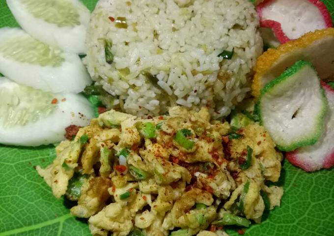 Resep 166. Nasi goreng sambal hijau, Lezat