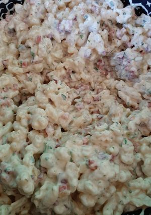 Baconos hagymás nokedli recept fotója