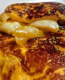 OMELLETTE Rellena con Duraznos🍑y queso Mozzarella...!