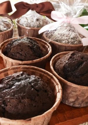 A picture of Cup-Style Gateau au Chocolat for Valentine's Day.