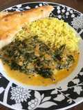 Saag Alooكاري البطاطا و السبانخ