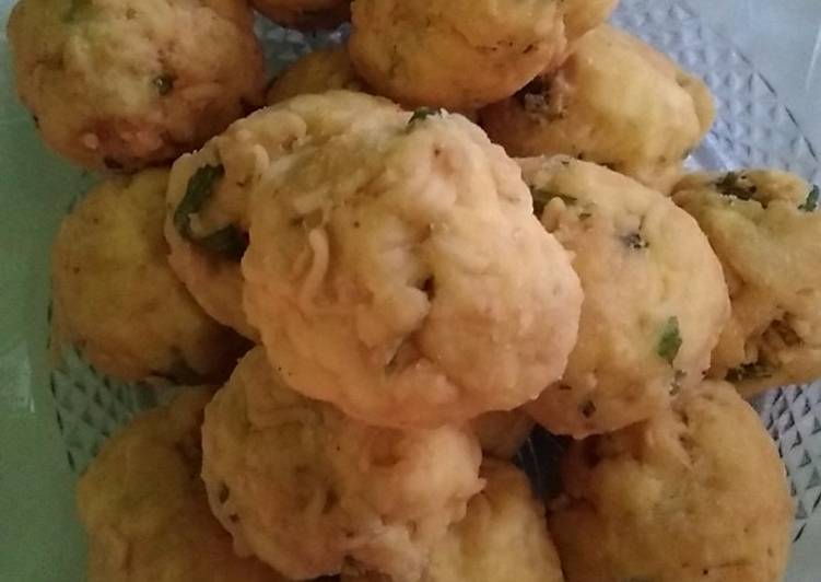 Perkedel tahu mie soto