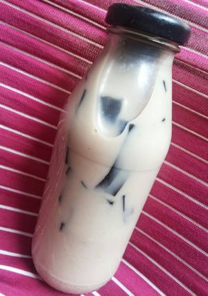 Foto resep Milk tea grass jelly ala2 chat time