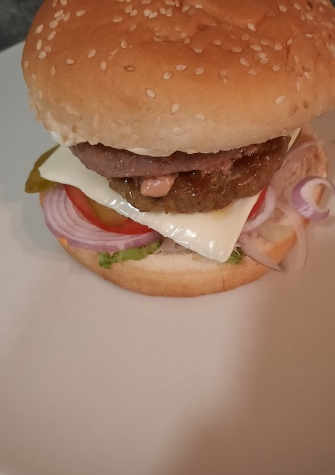 Una foto de Bocadillo de hamburguesas para toda la familia