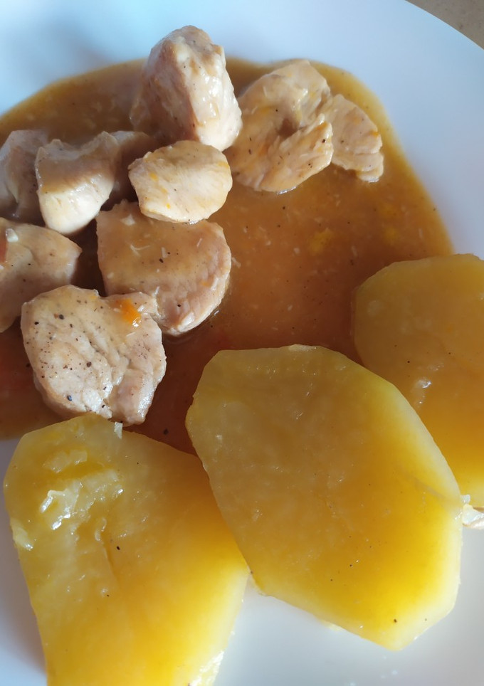 Una foto de Pollo a la cerveza