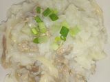 โจ๊กหมูสับใส่เห็ดนางฟ้า (Minced Pork and Oyster Mushroom Congee)