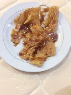 صورة لوصفة سمبوسه عليها دبس التمر 🤤