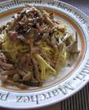 Mushroom Broth and Creamy Mushroom Pasta