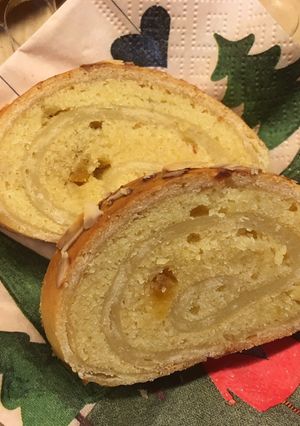 Mandulakrémes (frangipane) bejgli lm-gm recept fotója