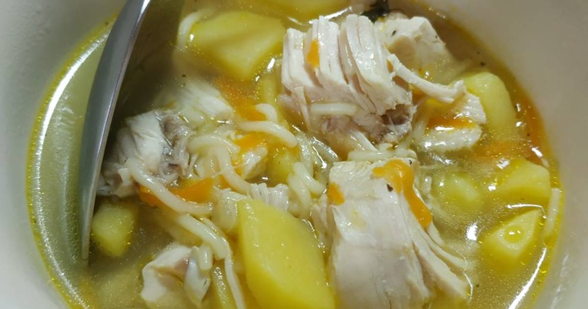 Суп Вермишелевый С Курицей Фото