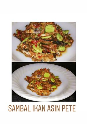 Foto resep Sambal Ikan Asin Pete Puedes Mantap