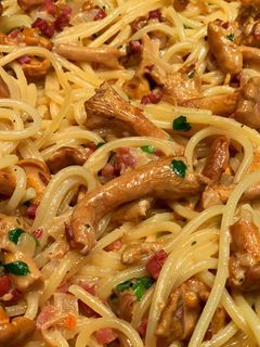 Pasta mit Pfifferlingrahm Rezepthauptbild