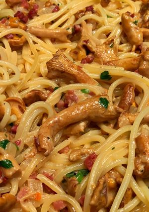 Pasta mit Pfifferlingrahm Rezepthauptbild