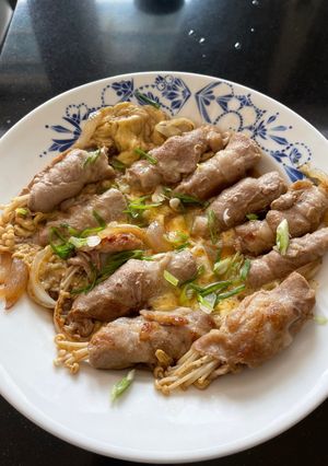 Foto resep Pork Enoki Roll