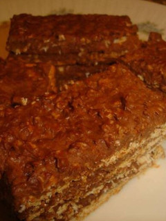 Una foto de Turrón de avena y chocolate