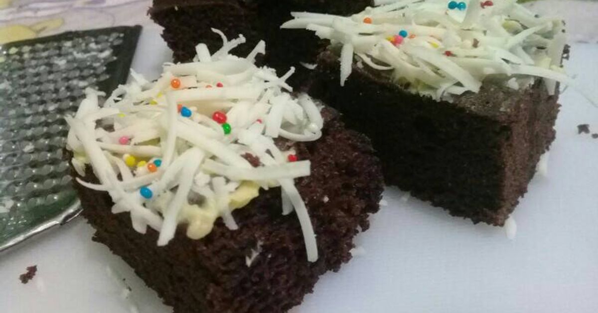 Resep brownis kukus tepung ketan putih rumahan enak dan mudah - Cookpad