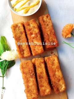 A picture of Tofu strips.