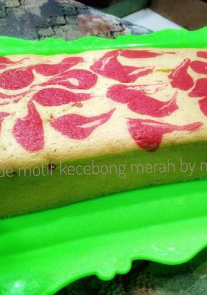 Foto resep Bolu sukade motif kecebong merah