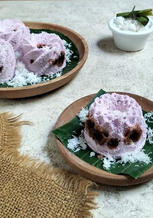 Foto resep Putu Ubi Ungu dengan Cetakan