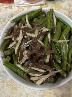 杏鮑菇木耳炒菜豆（純素） 的食譜成品照片