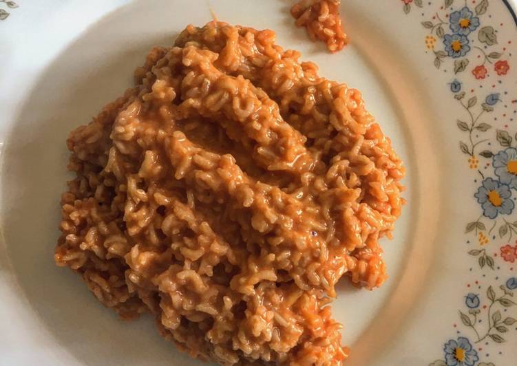 Riso al pomodoro e mozzarella