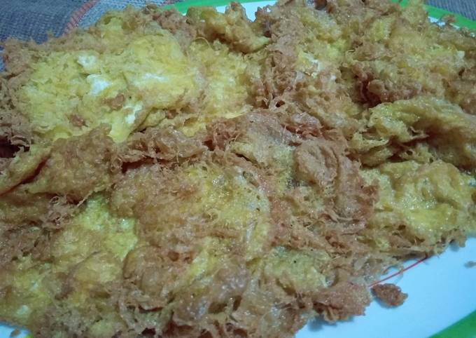 Resep Telur Dadar Krispi Kribo Oleh Lestari Setiarahmi Cookpad 1437