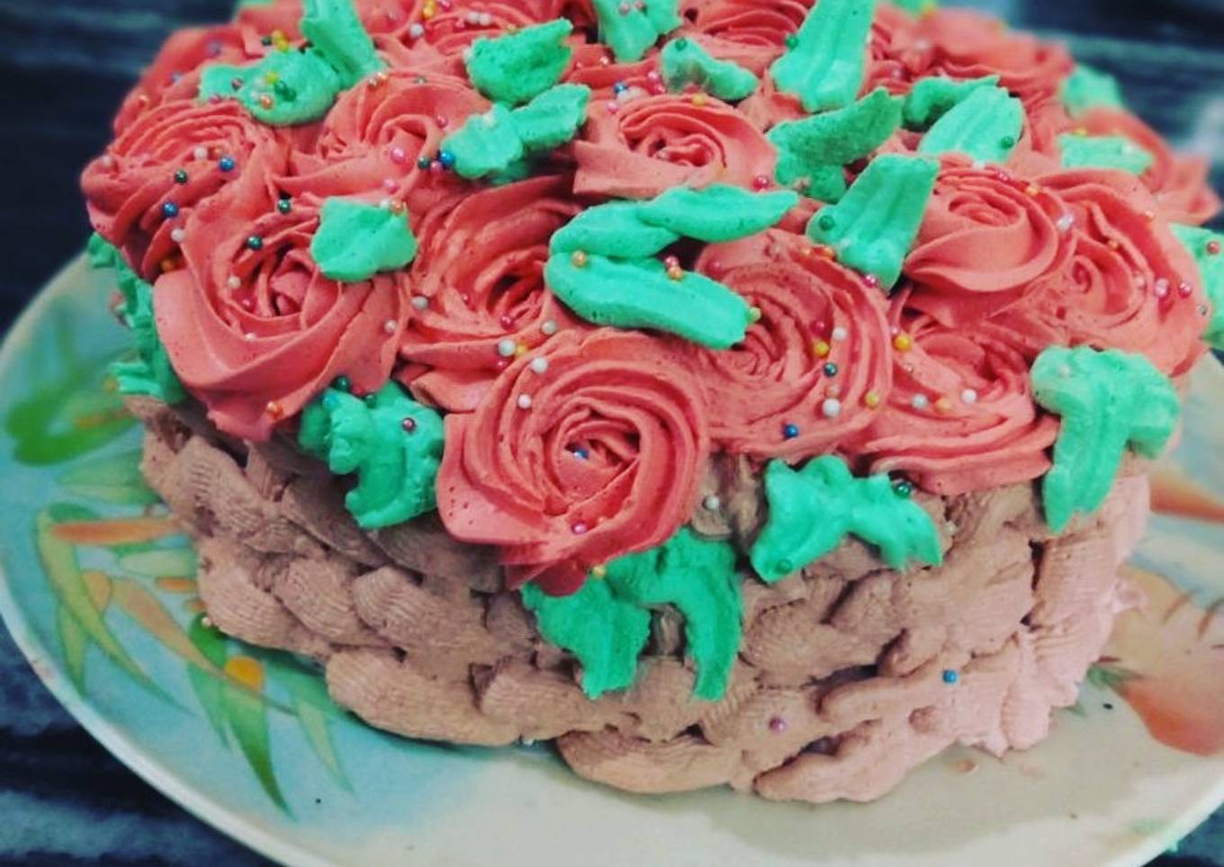 Eggless chocolate cake