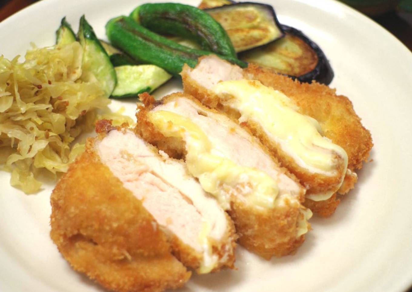 Cheese chicken katsu