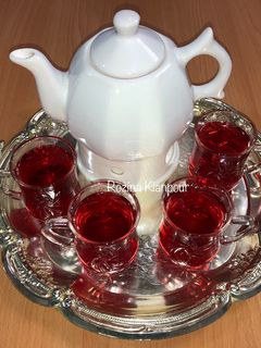 عکسی از دستور چای آلبالو