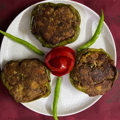 A picture of Stuffed capsicum.
