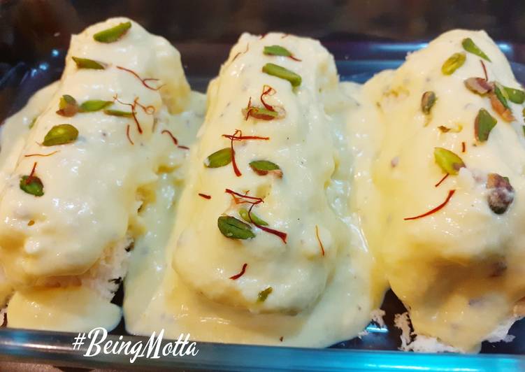 Steps to Make Homemade Kesar Malai Rolls