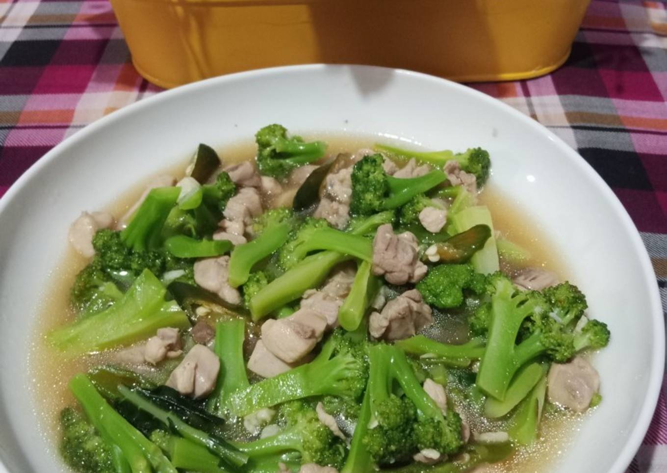 Brokoli ayam saus tiram