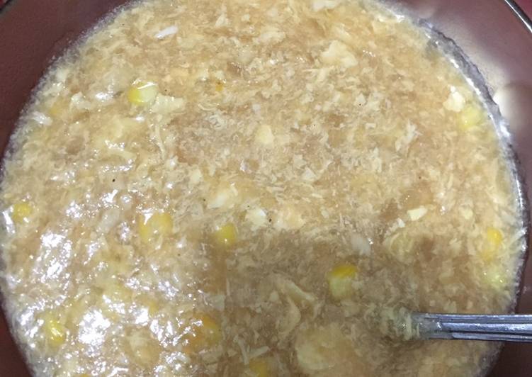 Recipe: Perfect Soup jagung praktis 👍