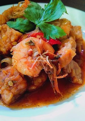 Foto resep Udang Tempe
