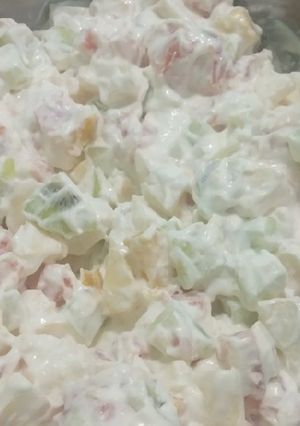 Foto resep Salad buah sehat/tanpa SKM n mayonaise