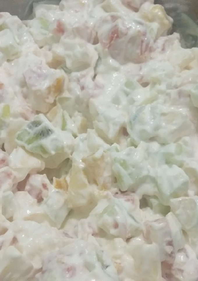 Foto resep Salad buah sehat/tanpa SKM n mayonaise