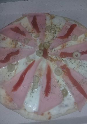 Una foto de Pizza casera!!👏👏