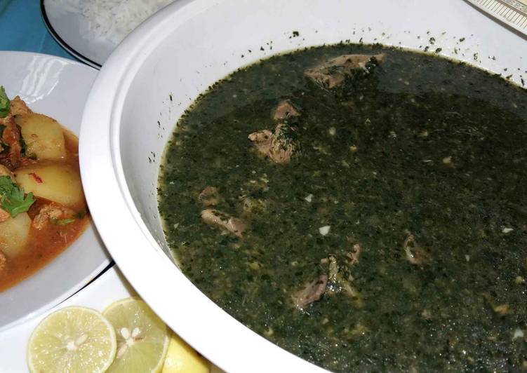 طريقة عمل الملوخيه ع الطريقه السعوديه