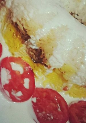 صورة لوصفة طريقة عمل قالب الأرز مع التونة