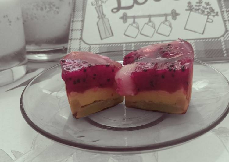 Puding truffle buah naga #KCHUP