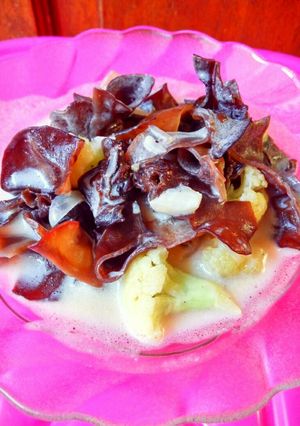 Foto resep Jamur Kuping Kuah Santan