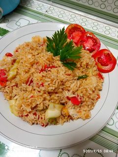 Foto resep Nasi goreng sosis bumbu racik