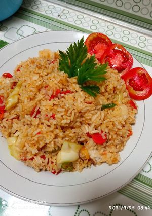 Foto resep Nasi goreng sosis bumbu racik